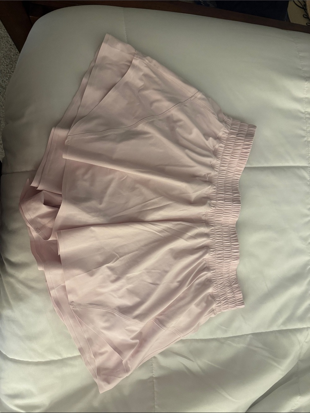 lululemon athletica Pale Pink Athletic Skort with Elastic Waistband
